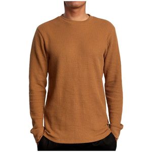 Rvca Recession Collection Day Shift Long Sleeve T-shirt Bruin XL Man