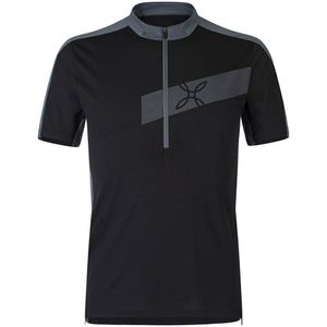 Montura Way Zip Short Sleeve T-shirt Zwart L Man