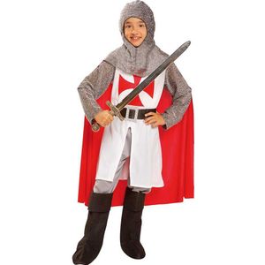 Viving Costumes Medieval Knight With Capa Costume Rood 10-12 Years