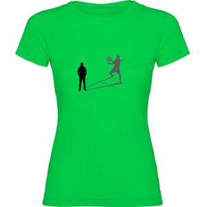 Kruskis Shadow Padel Short Sleeve T-shirt Groen S Vrouw