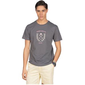 Harper & Neyer Tennis Short Sleeve T-shirt Grijs S Man