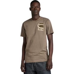 G-star Shadow Slim Short Sleeve T-shirt Bruin XL Man