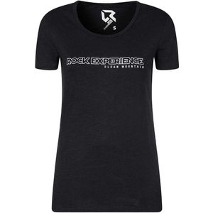 Rock Experience Adak P.1 Short Sleeve T-shirt Zwart XS Vrouw
