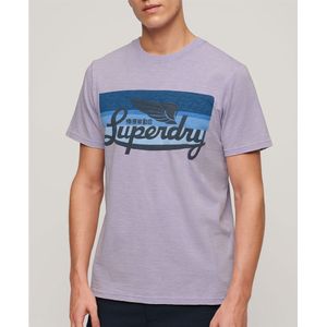 Superdry Cali Logo Short Sleeve T-shirt Paars 2XL Man