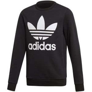 Adidas Originals Trefoil Crew Sweatshirt Zwart 9-10 Years Jongen