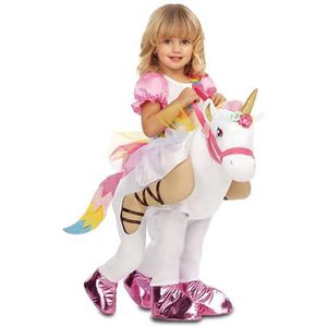 Viving Costumes Ride-on Unicorn Princess Girl Custom Roze 12-24 Months