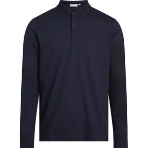 Calvin Klein Slim Fit Polo van Biologisch Katoen Night Sky