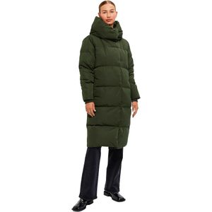 Object Louise Long Coat Groen XL Vrouw