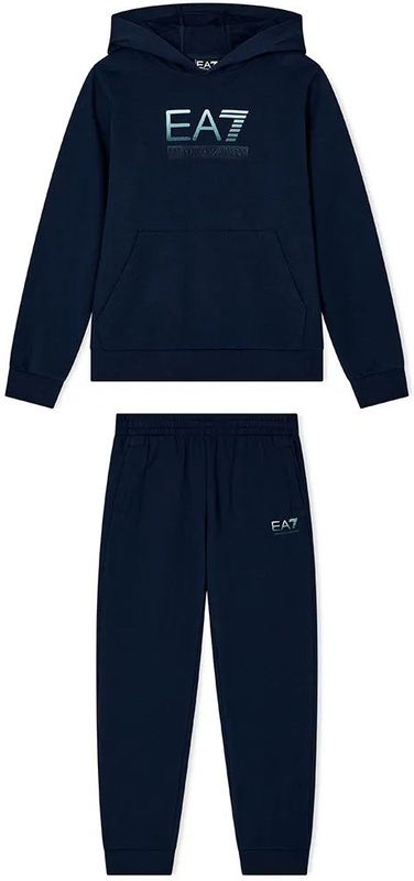 EA7 - 7B000173_AF13512 - Trainingspak - Groen Blauw - Katoen - Lange Mouwen