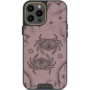 Cancer - iPhone 12 Pro Hoesje, Elite Dark (MagSafe) / Gold / Roze