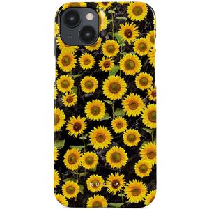 Sunflower Glimmer - iPhone 14 Hoesje, Elite Dark (MagSafe) / Gold