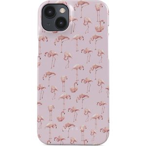 Nostalgic Pink - iPhone 14 Hoesje, Elite Dark (MagSafe) / Gold