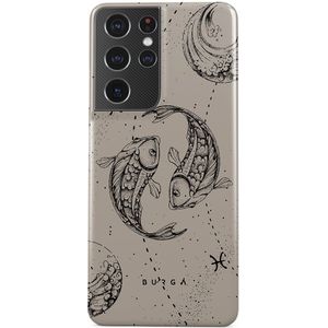 Pisces - Samsung Galaxy S21 Ultra Hoesje, Tough / Beige