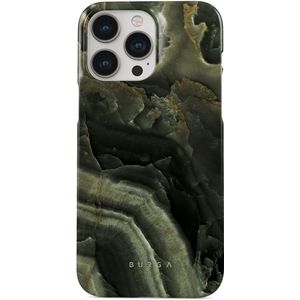 Misty Forest - iPhone 14 Pro Hoesje, Elite Dark (MagSafe) / Gold