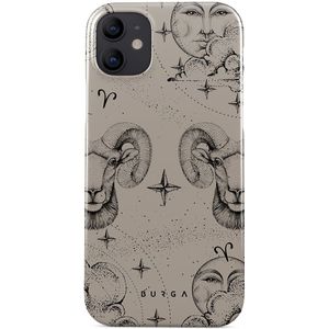 Aries - iPhone 12 Hoesje, Elite Dark (MagSafe) / Gold / Beige