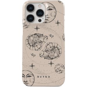 Capricorn - iPhone 14 Pro Hoesje, Elite Light (MagSafe) / Gold / Beige