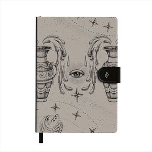 Aquarius - Notitieboek, A5 (14.8 x 21cm) / Vierkant / Turkoois