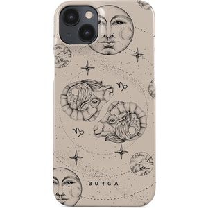 Capricorn - iPhone 14 Plus Hoesje, Elite Dark (MagSafe) / Gunmetal / Paars