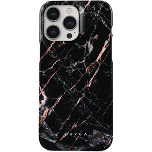 Rose Gold Marble - iPhone 13 Pro Hoesje, Elite Dark (MagSafe) / Gold
