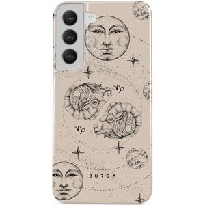 Capricorn - Samsung Galaxy S22 Hoesje, Elite Dark / Gold / Roze