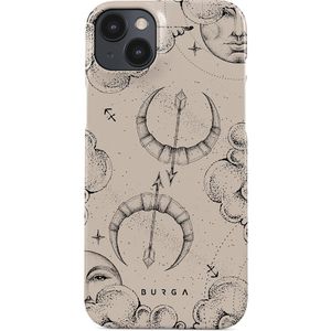 Sagittarius - iPhone 14 Hoesje, Elite Dark (MagSafe) / Gold / Paars