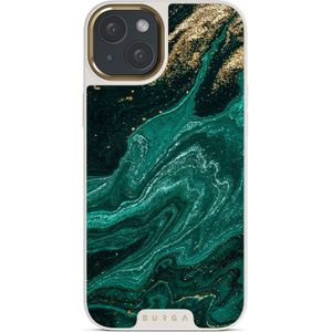 Emerald Pool - iPhone 14 Hoesje, Elite Light (MagSafe) / Gold