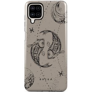 Pisces - Samsung Galaxy A12 4G Hoesje, Tough / Beige