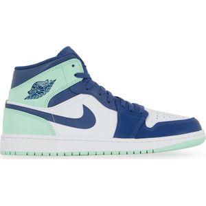 Schoenen Jordan Air Jordan 1 Mid Blue Mint  Wit/marineblauw  Heren