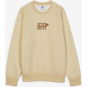 Nike Sweat Crew Just Do It Aop  Beige  Heren