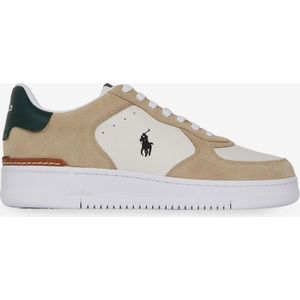 Schoenen Polo Ralph Lauren Masters Court Suede  Wit/beige  Heren