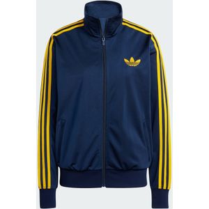 adidas  Jacket Fz Oversized Firebird Marineblauw/geel Dames