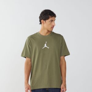 Jordan Tee Shirt Logo Centred Jumpman  Bruin/wit  Heren