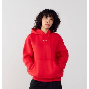 Nike Hoodie Phoenix Long Oversized  Rood  Dames