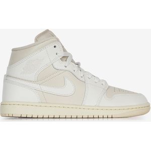 Schoenen Jordan Air Jordan 1 Mid White Light Tan  Beige  Dames