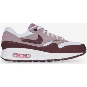 Schoenen Nike Air Max 1  Wit/bordeauxrood  Dames