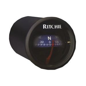 Ritchie Kompas model 'Ritchie Sport X-21BU'  dashboardkompas  12V  roos Ø50 8mm/5°  blauwe bezel
