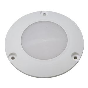 allpa Kunststof LED-Plafondlamp  Ø106 7mm  inbouw  12V/2W  LED 5x 5Ø  warm white  IP67