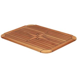 Tafelblad teak 'classic soft' 51x75cm