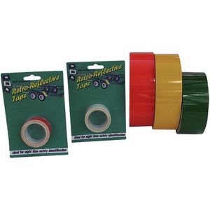 Retro reflective geel 25mm 2.5m (2stuks) geel 50mm