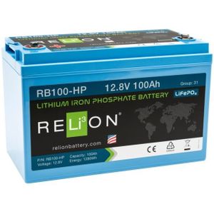 Accu lithium LiFePO4 12.8V 100Ah high power