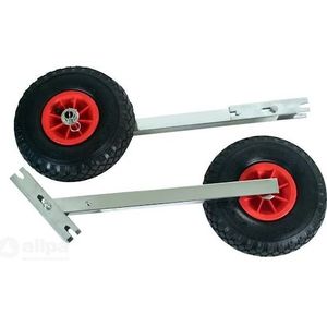 Set RVS Steunen - Klapbaar - Geschikt Voor Rubberboten En Polyester Boten - Tot 150 Kg