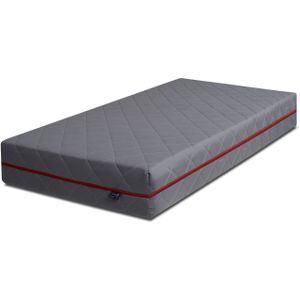 Pocketvering Matras  grijs 24cm hoog met kokos 150X200