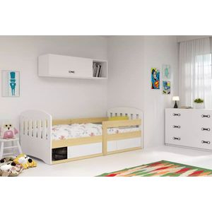 Kinderbed klasiek 2 kleurig 80 x 160 Licht eiken