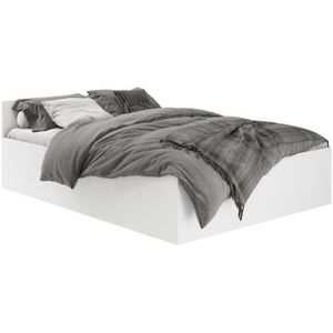 Bed  met lattenbodem en matras Wit 120 x 200 cm
