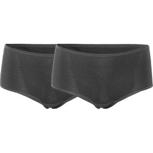 Living Crafts 2er-Pack Bio-Damen-Panty 'TANDY' mit Spitze, black, Gr. S