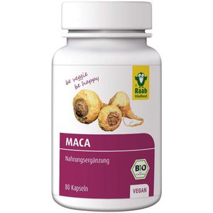 Raab Vitalfood Bio Maca Kapseln, 80 Stk.