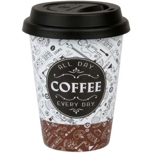 Könitz Coffee-to-go-Becher ""Coffee Talk"" aus Porzellan