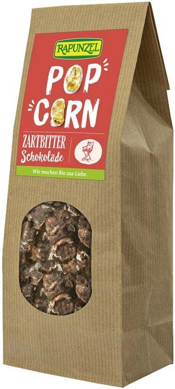 RAPUNZEL Bio-Popcorn mit Zartbitterschokolade, 100 g