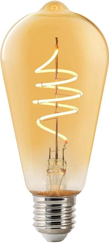 Nordlux Smarte LED-Lampe Filament ST64, E27, 5 W, 380 lm, Bernstein, Bluetooth
