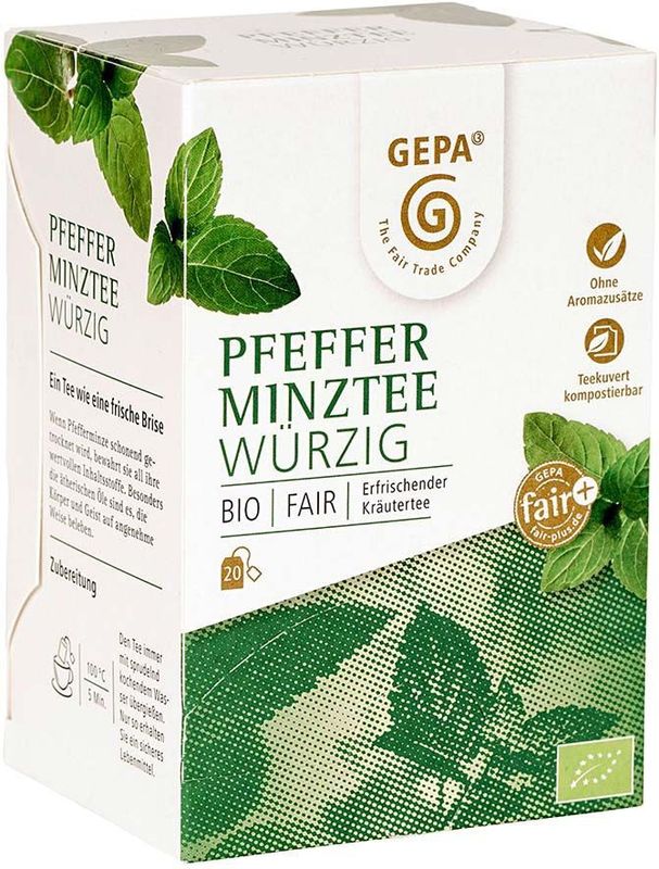 GEPA Bio-Pfefferminztee, 20 x 1,7 g